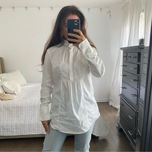 Brunello Cucinelli white blouse Large, long sleeve